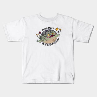 Disrespect Your Surroundings Frog Kids T-Shirt